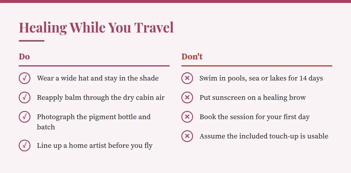 Summary card: Healing While You Travel