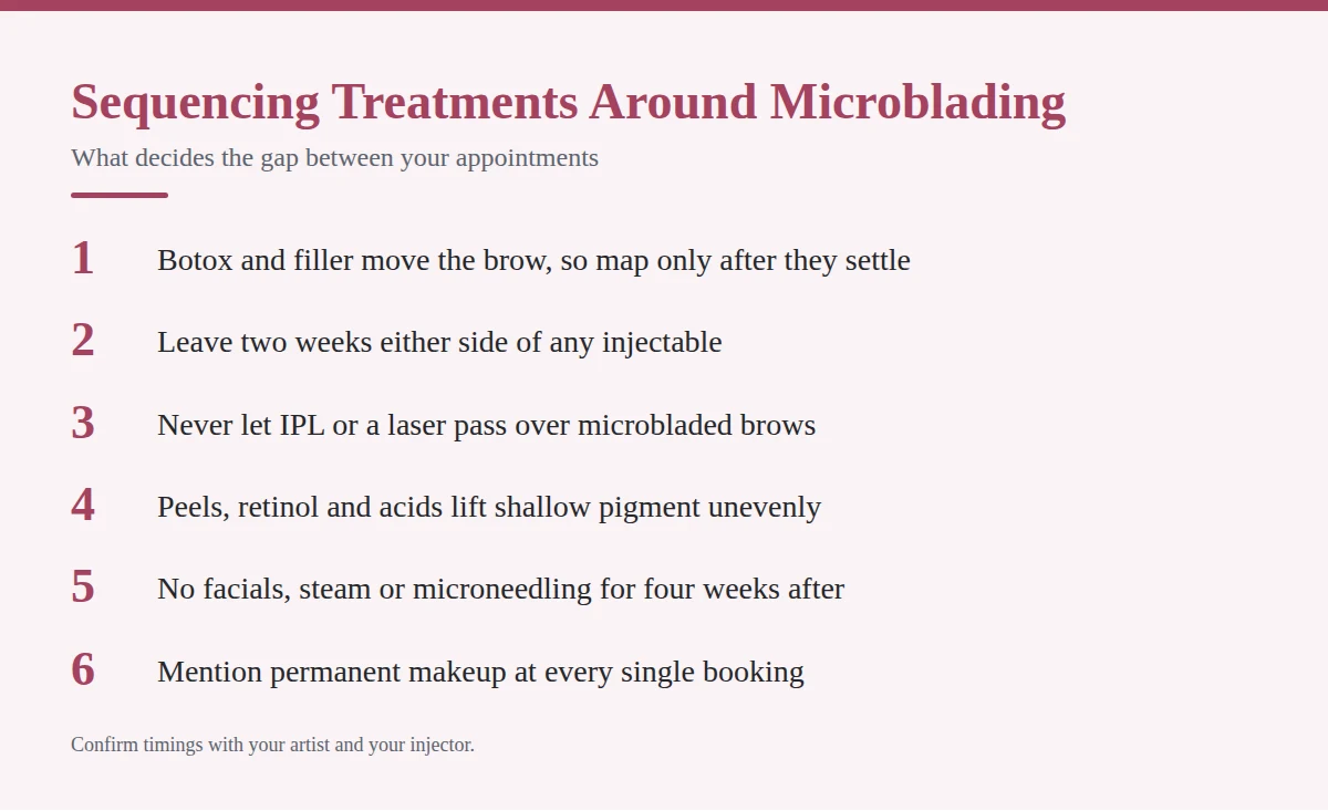 Summary card: Sequencing Treatments Around Microblading